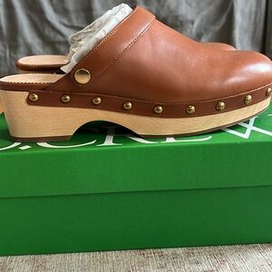 Jcrew convertible leather clog mules